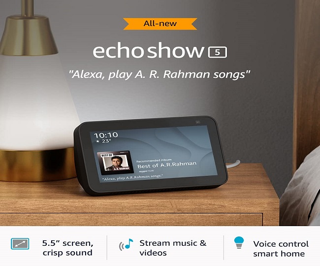 Amazon Sale Offers Today 56 तक की बचत पर हैं Echo Show 5 Echo Show 8 और